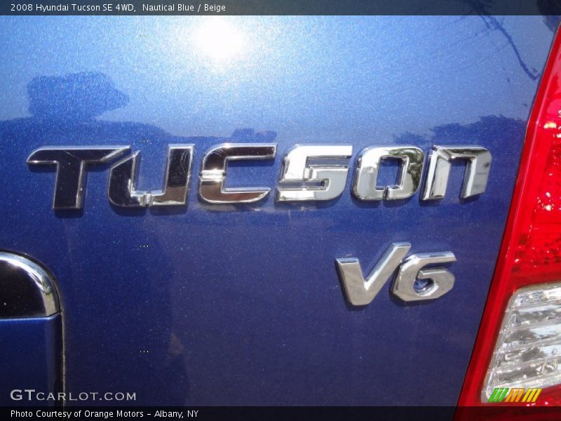 Nautical Blue / Beige 2008 Hyundai Tucson SE 4WD