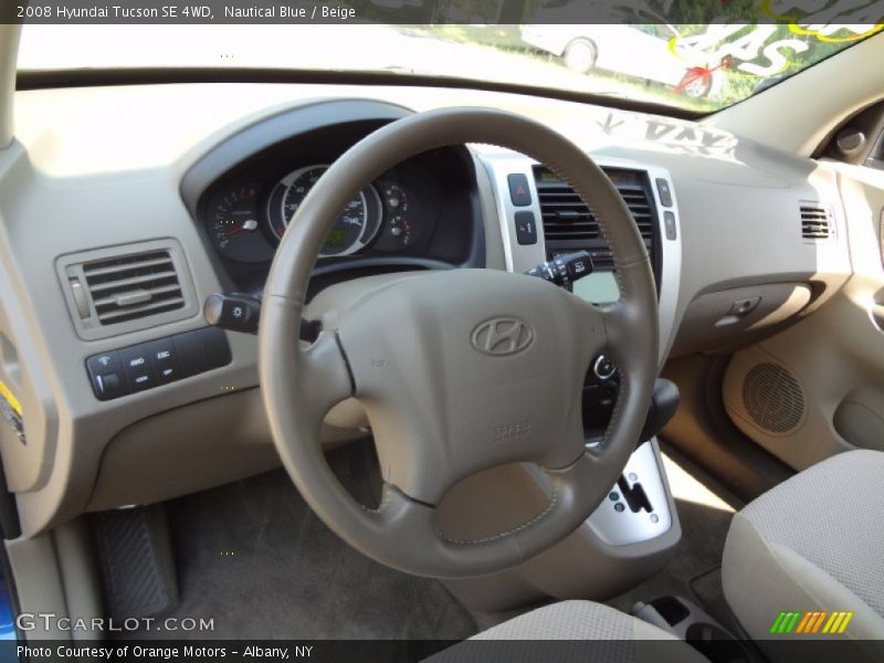 Nautical Blue / Beige 2008 Hyundai Tucson SE 4WD