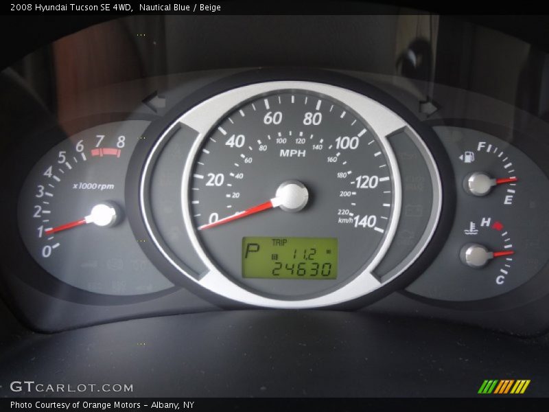 Nautical Blue / Beige 2008 Hyundai Tucson SE 4WD
