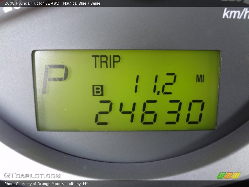 Nautical Blue / Beige 2008 Hyundai Tucson SE 4WD