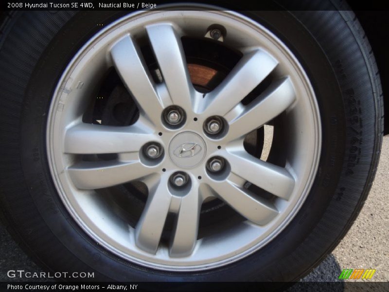 Nautical Blue / Beige 2008 Hyundai Tucson SE 4WD