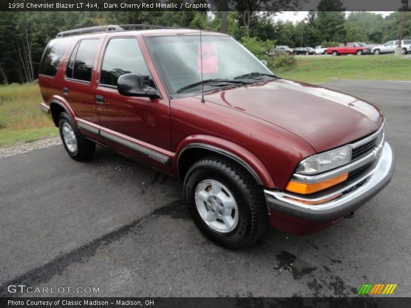 Dark Cherry Red Metallic / Graphite 1998 Chevrolet Blazer LT 4x4
