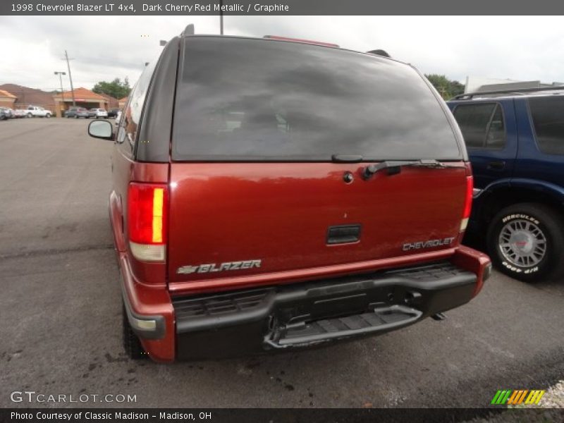 Dark Cherry Red Metallic / Graphite 1998 Chevrolet Blazer LT 4x4