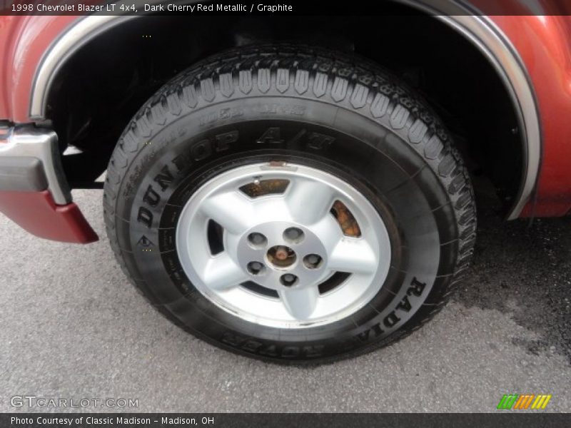 Dark Cherry Red Metallic / Graphite 1998 Chevrolet Blazer LT 4x4
