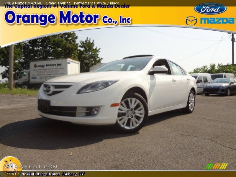 Performance White / Black 2009 Mazda MAZDA6 i Grand Touring