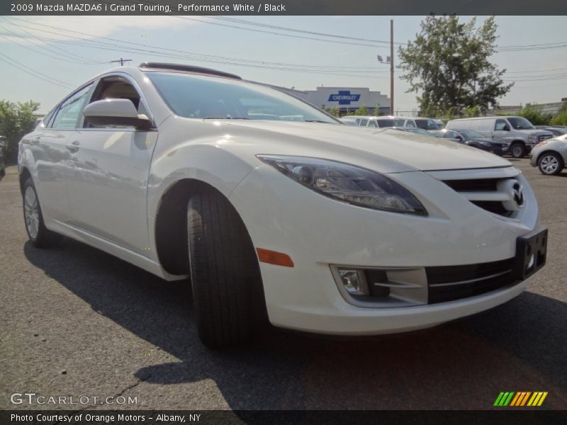 Performance White / Black 2009 Mazda MAZDA6 i Grand Touring