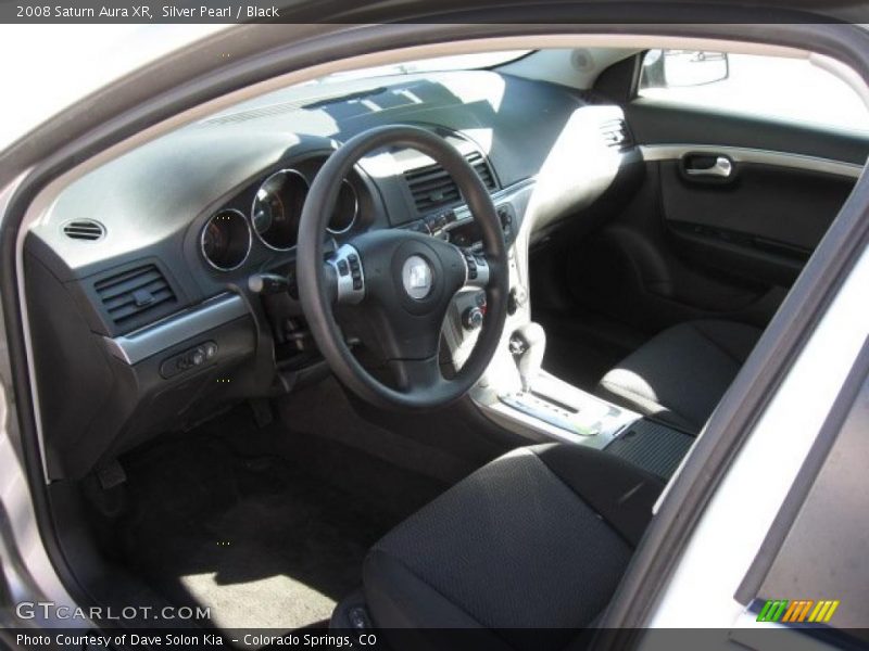 Silver Pearl / Black 2008 Saturn Aura XR