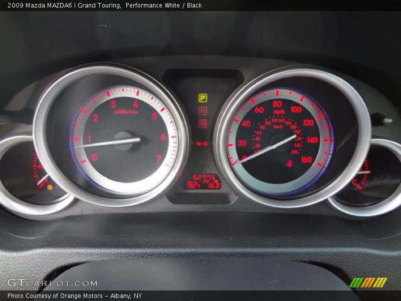 Performance White / Black 2009 Mazda MAZDA6 i Grand Touring