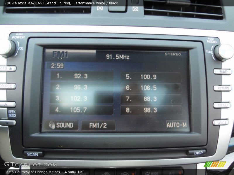 Performance White / Black 2009 Mazda MAZDA6 i Grand Touring
