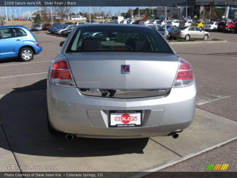 Silver Pearl / Black 2008 Saturn Aura XR