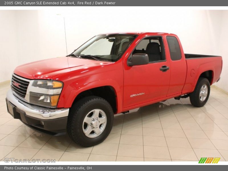 Fire Red / Dark Pewter 2005 GMC Canyon SLE Extended Cab 4x4