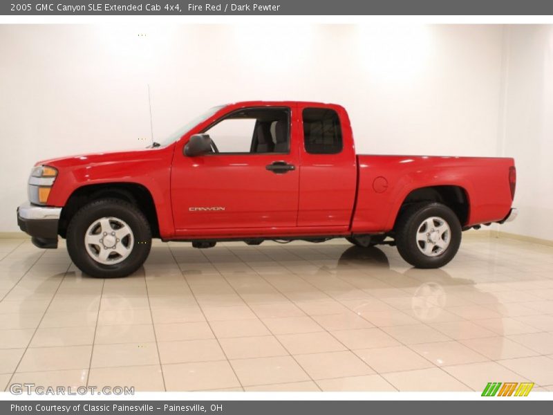 Fire Red / Dark Pewter 2005 GMC Canyon SLE Extended Cab 4x4