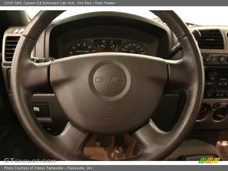 Fire Red / Dark Pewter 2005 GMC Canyon SLE Extended Cab 4x4