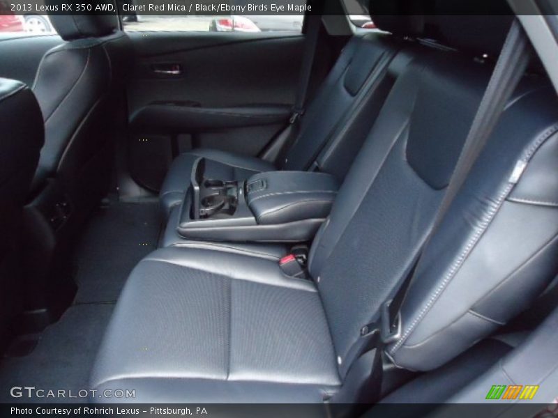 Rear Seat of 2013 RX 350 AWD