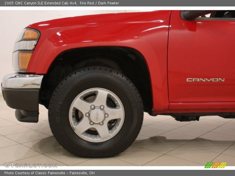 Fire Red / Dark Pewter 2005 GMC Canyon SLE Extended Cab 4x4