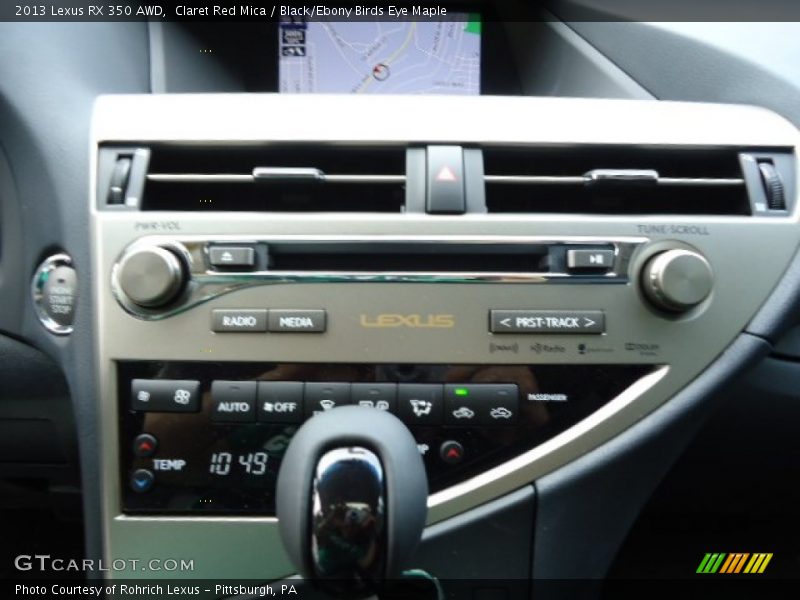 Controls of 2013 RX 350 AWD