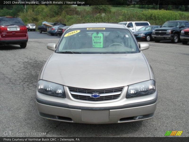 Sandrift Metallic / Neutral Beige 2003 Chevrolet Impala LS
