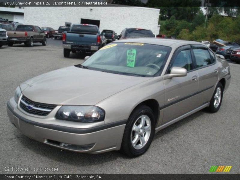 Sandrift Metallic / Neutral Beige 2003 Chevrolet Impala LS