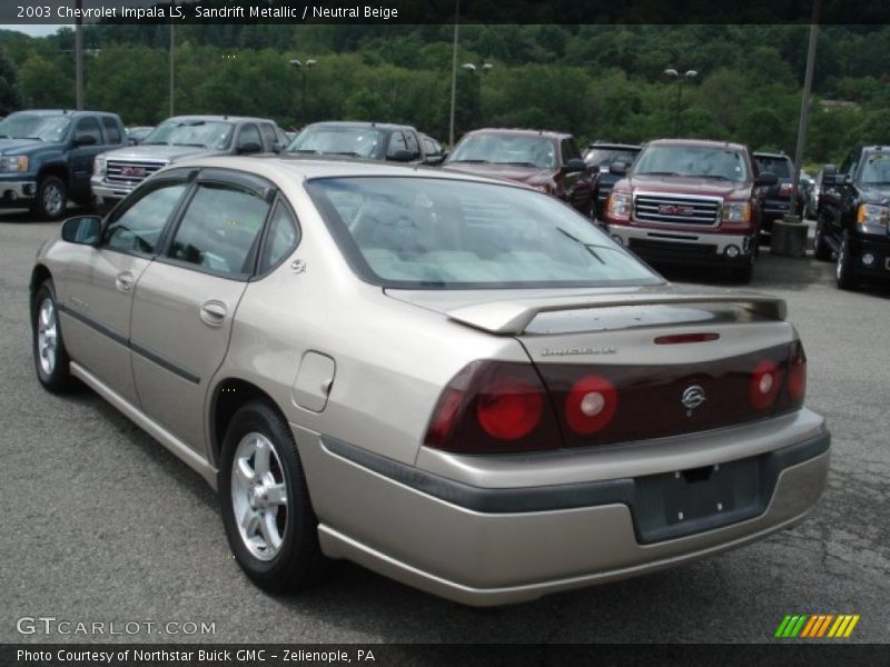 Sandrift Metallic / Neutral Beige 2003 Chevrolet Impala LS