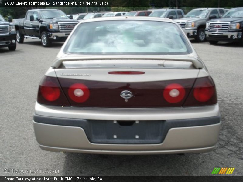 Sandrift Metallic / Neutral Beige 2003 Chevrolet Impala LS