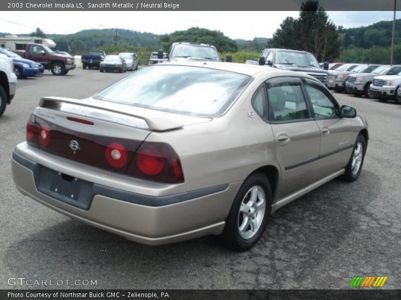 Sandrift Metallic / Neutral Beige 2003 Chevrolet Impala LS