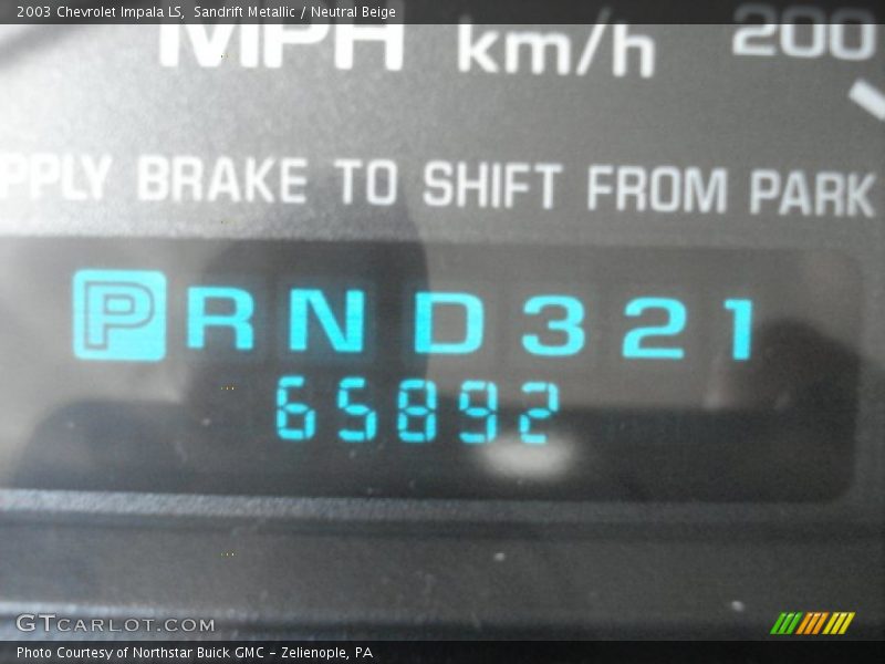 Sandrift Metallic / Neutral Beige 2003 Chevrolet Impala LS