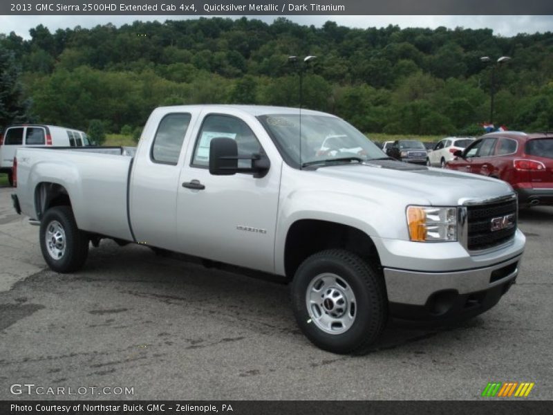 Quicksilver Metallic / Dark Titanium 2013 GMC Sierra 2500HD Extended Cab 4x4
