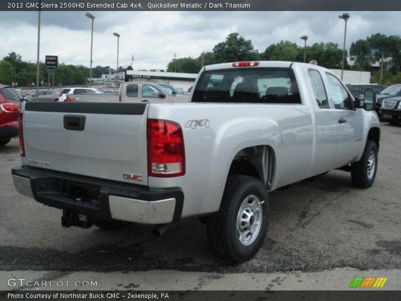  2013 Sierra 2500HD Extended Cab 4x4 Quicksilver Metallic