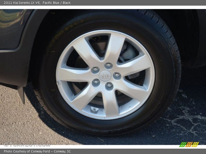 Pacific Blue / Black 2011 Kia Sorento LX V6