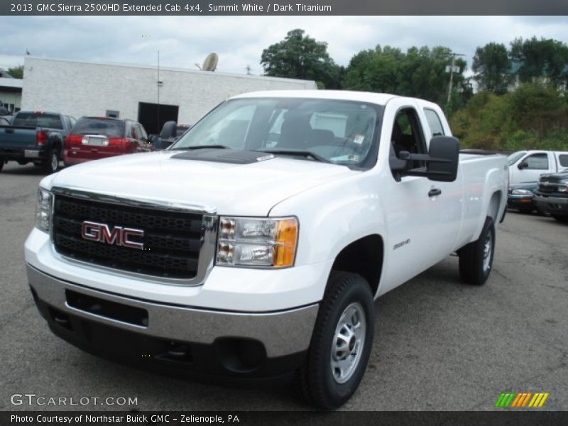Summit White / Dark Titanium 2013 GMC Sierra 2500HD Extended Cab 4x4