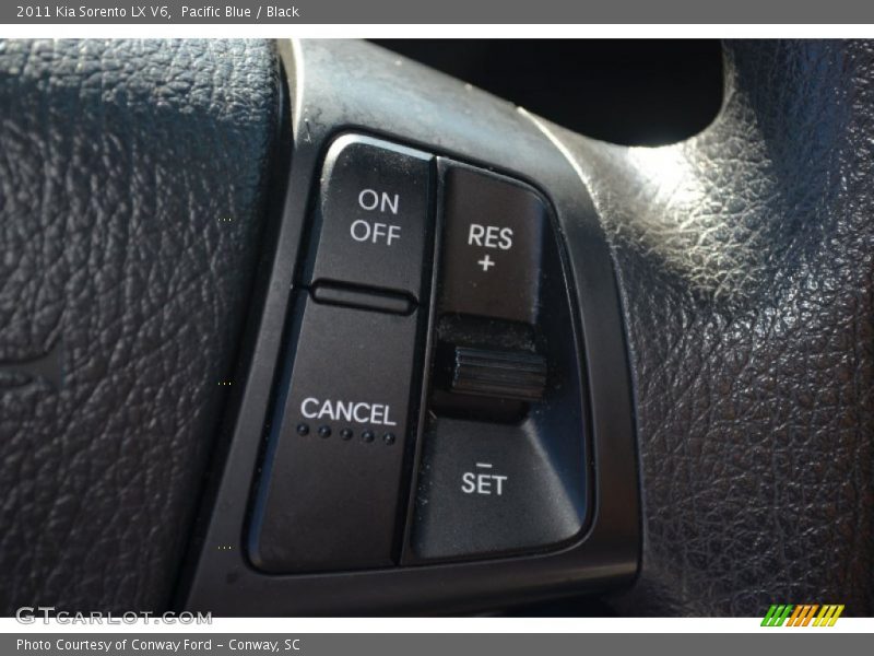 Pacific Blue / Black 2011 Kia Sorento LX V6