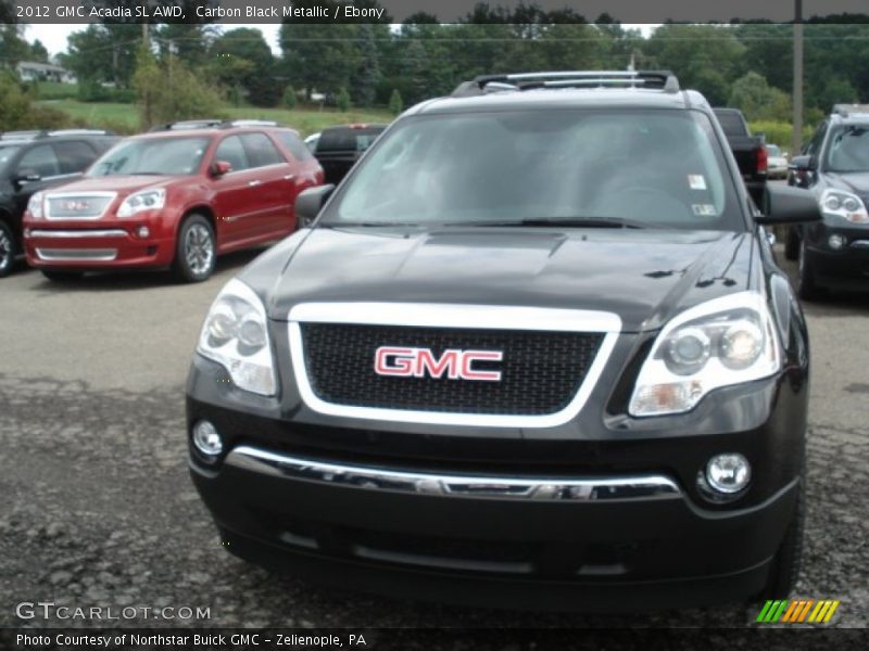 Carbon Black Metallic / Ebony 2012 GMC Acadia SL AWD