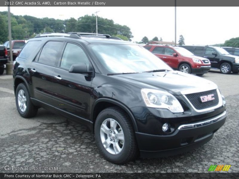 Carbon Black Metallic / Ebony 2012 GMC Acadia SL AWD