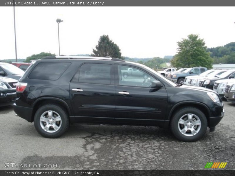 Carbon Black Metallic / Ebony 2012 GMC Acadia SL AWD