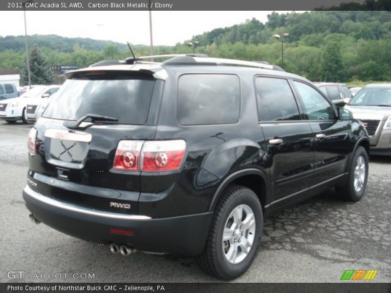 Carbon Black Metallic / Ebony 2012 GMC Acadia SL AWD