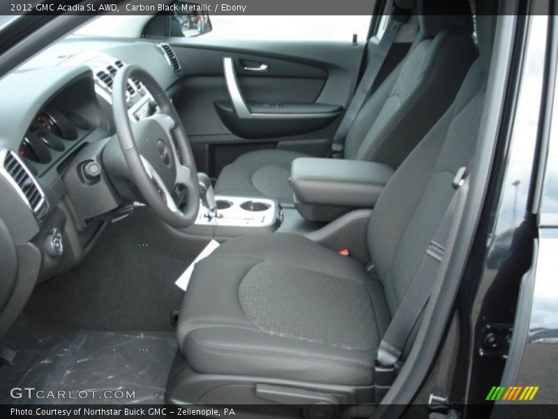 Carbon Black Metallic / Ebony 2012 GMC Acadia SL AWD