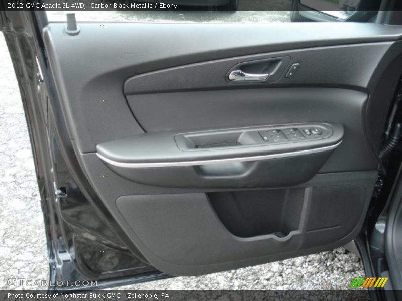 Carbon Black Metallic / Ebony 2012 GMC Acadia SL AWD