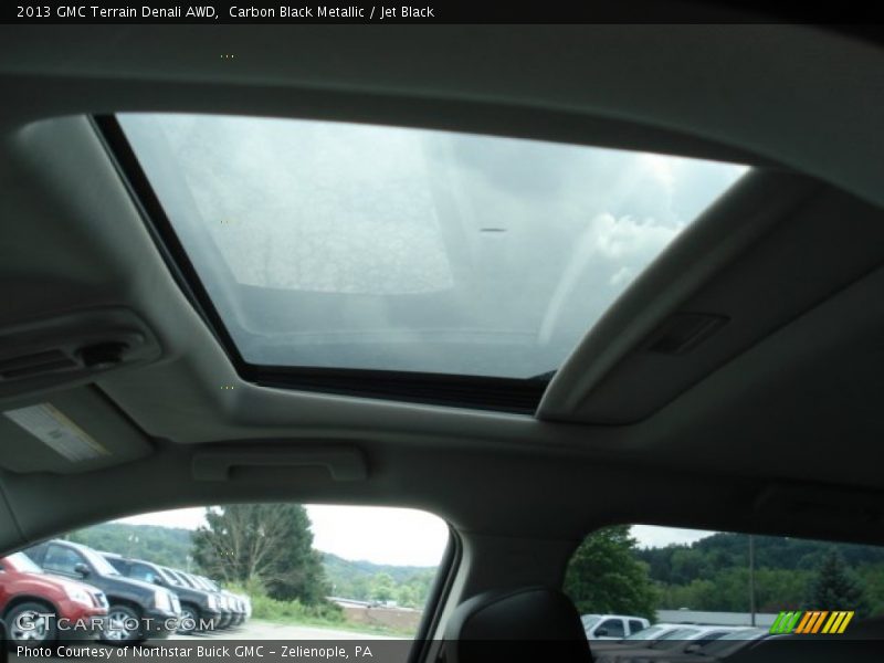 Carbon Black Metallic / Jet Black 2013 GMC Terrain Denali AWD