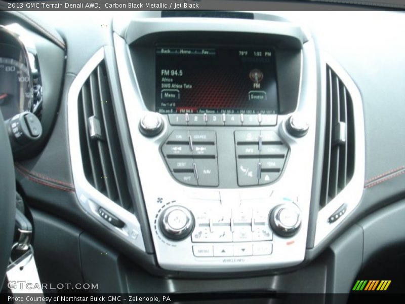 Carbon Black Metallic / Jet Black 2013 GMC Terrain Denali AWD