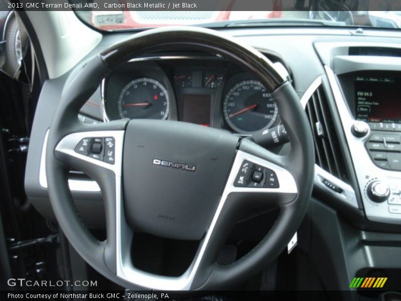 Carbon Black Metallic / Jet Black 2013 GMC Terrain Denali AWD