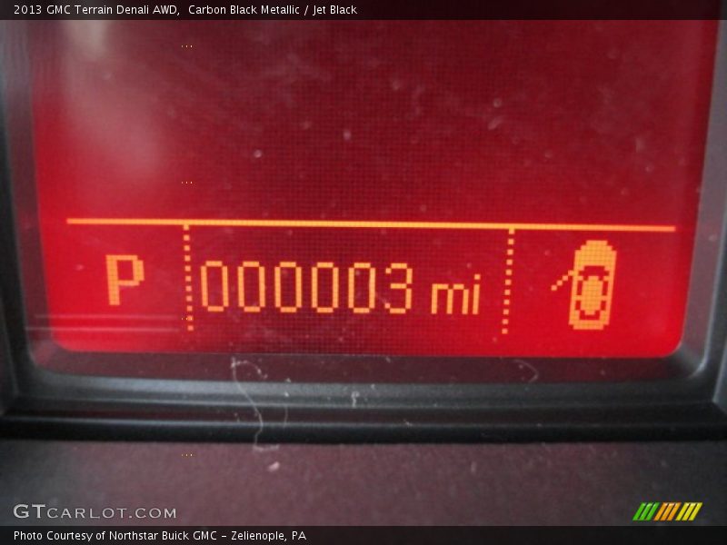 Carbon Black Metallic / Jet Black 2013 GMC Terrain Denali AWD