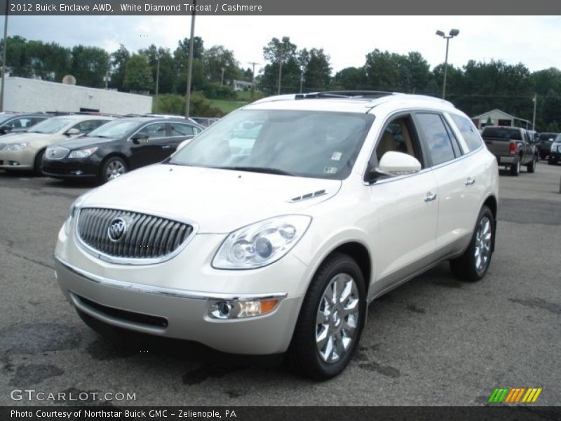 White Diamond Tricoat / Cashmere 2012 Buick Enclave AWD