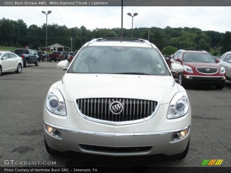 White Diamond Tricoat / Cashmere 2012 Buick Enclave AWD