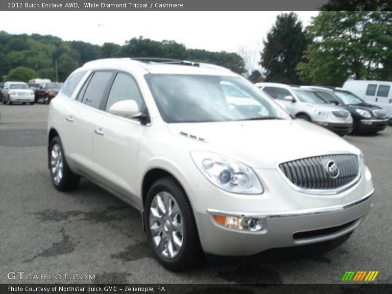 White Diamond Tricoat / Cashmere 2012 Buick Enclave AWD