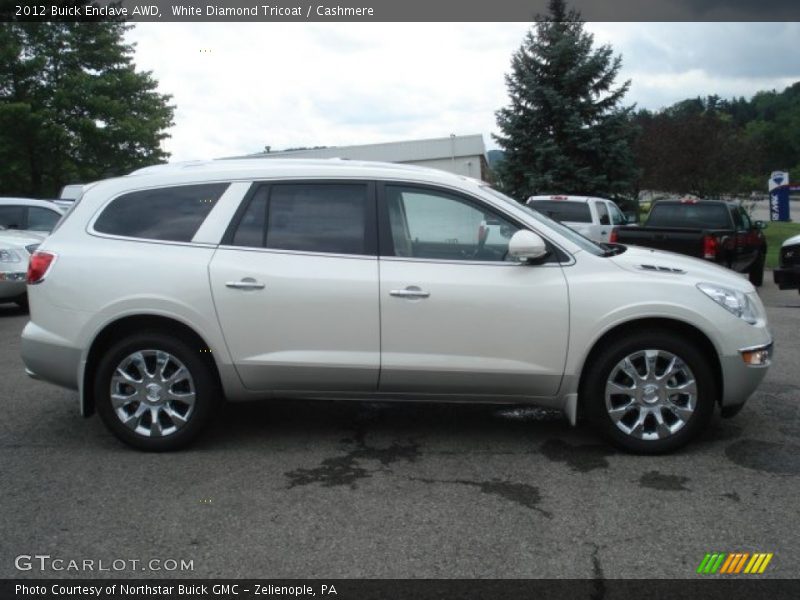 White Diamond Tricoat / Cashmere 2012 Buick Enclave AWD