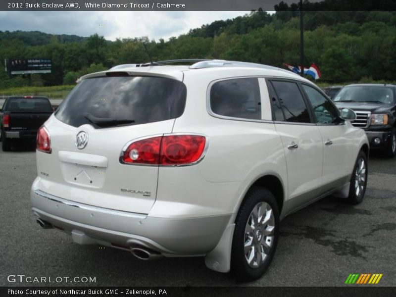White Diamond Tricoat / Cashmere 2012 Buick Enclave AWD