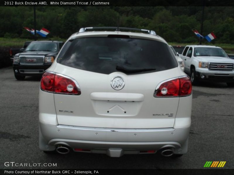 White Diamond Tricoat / Cashmere 2012 Buick Enclave AWD