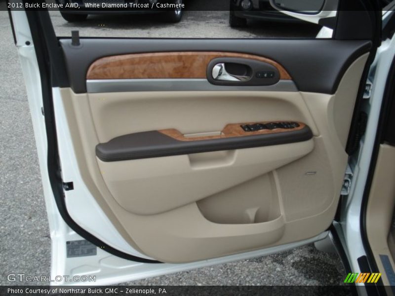 White Diamond Tricoat / Cashmere 2012 Buick Enclave AWD