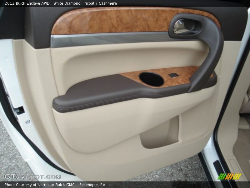 White Diamond Tricoat / Cashmere 2012 Buick Enclave AWD