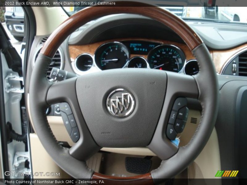 White Diamond Tricoat / Cashmere 2012 Buick Enclave AWD